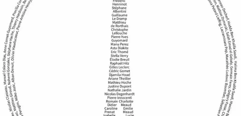 Le calligramme a été partagé sur les réseaux sociaux de l'AFP et massivement relayé par les internautes. (DR)