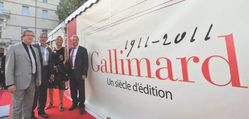 Le vernissage de l'exposition Gallimard.