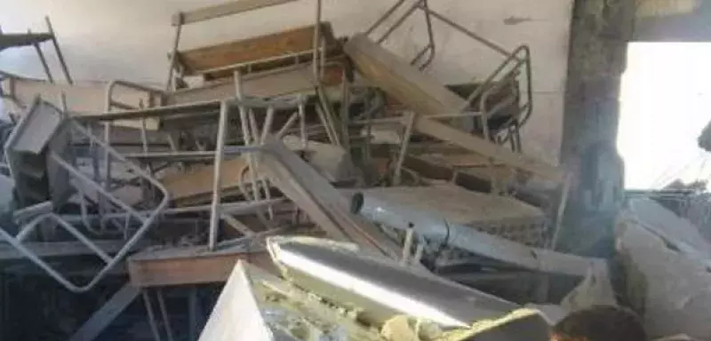 les établissements d'éducation ravagés... (DR)