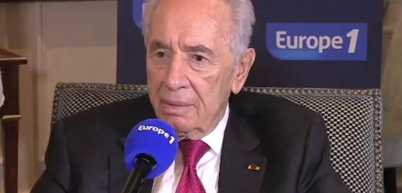 Shimon Perès a nié la colonisation en Cisjordanie et banalisé son importance... (capture d'écran vidéo Europe 1)
