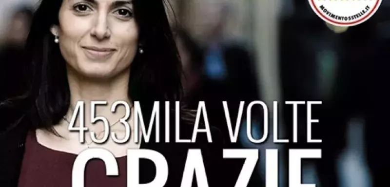 les remerciements de Virginia Raggi à ses électeurs... (DR)