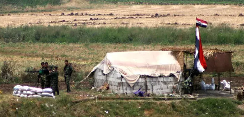 Poste frontière syrien... (DR)