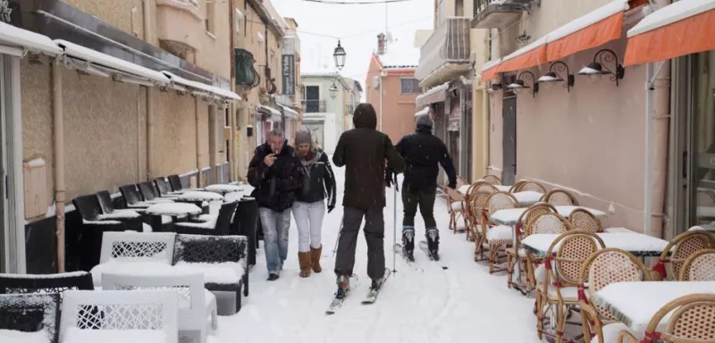 En mode ski à Palavas-les-Flots ! (Photo Guillaume Heintz/Agate Météo)