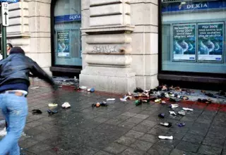 Une manifestation pro-palestinienne en Belgique contre les activités de Dexia Is