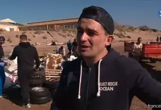 Parmi les 3 tonnes de déchets ramassées par Benoît Schumann et les 600 autres petites mains de Project Rescue Ocean à Valras, des pneus et 800 kg de plastique. Fantastique ! 