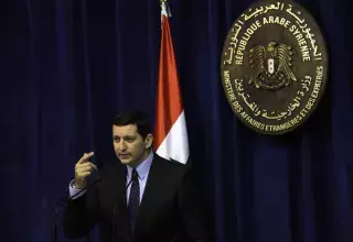 Jihad Makdessi, porte-parole du ministère syrien des Affaires étrangères évoque les armes chimiques (Xinhua)