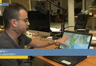 Loïc Spadafora, prévisionniste d'Agate Météo, fait le point sur le premier épisode cévenol de l'année. (Capture d'écran Vià Occitanie)  