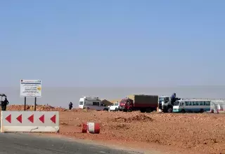 L'entrée du site gazier... (Xinhua)