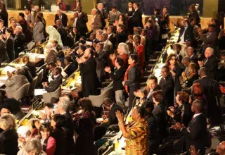 L'annonce des résultats du vote très applaudie (Xinhua)