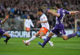 L'international marocain Younès Belhanda a rapporté trois points au MHSC grâce à un joli but inscrit dès le début de cette rencontre. (DR)