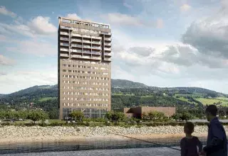 "Construire en bois, c'est aider à respirer dans un monde meilleur", a déclaré dans un communiqué l'homme d'affaires Arthur Buchard, promoteur du projet... (DR)